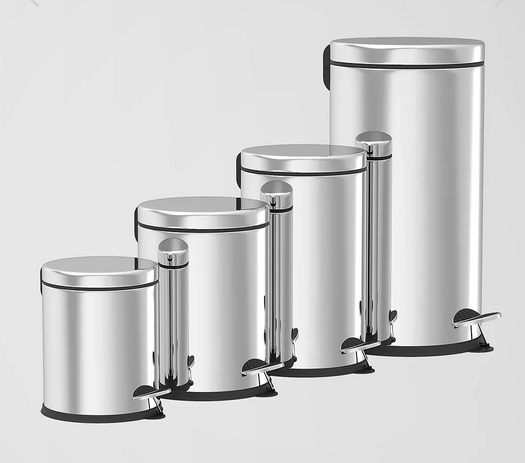 Відро для сміття Palex з педаллю 12 літрів з нержавіючеї сталі